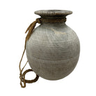 Vintage Round Wooden Vessel - Berbere Imports
