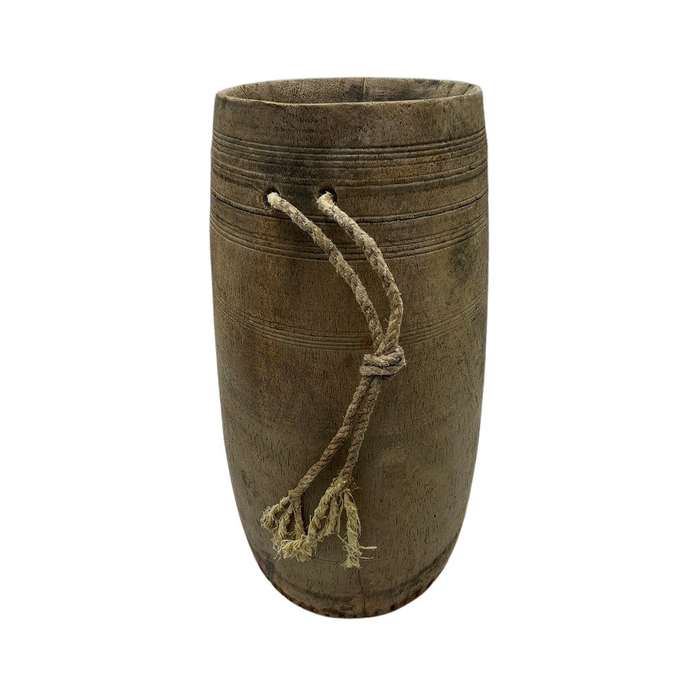 Vintage Indian Wood Vessel - Berbere Imports