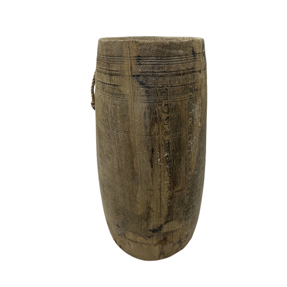 Vintage Indian Wood Vessel - Berbere Imports