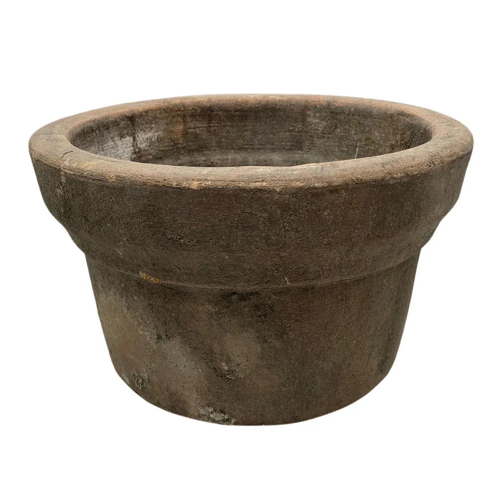 Antique Mexican Terracotta Vessel, 7" H, view 4 of 5