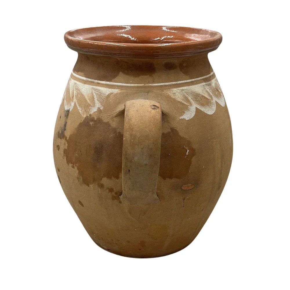 Antique Hungarian Glazed Terracotta Vessel - Berbere Imports