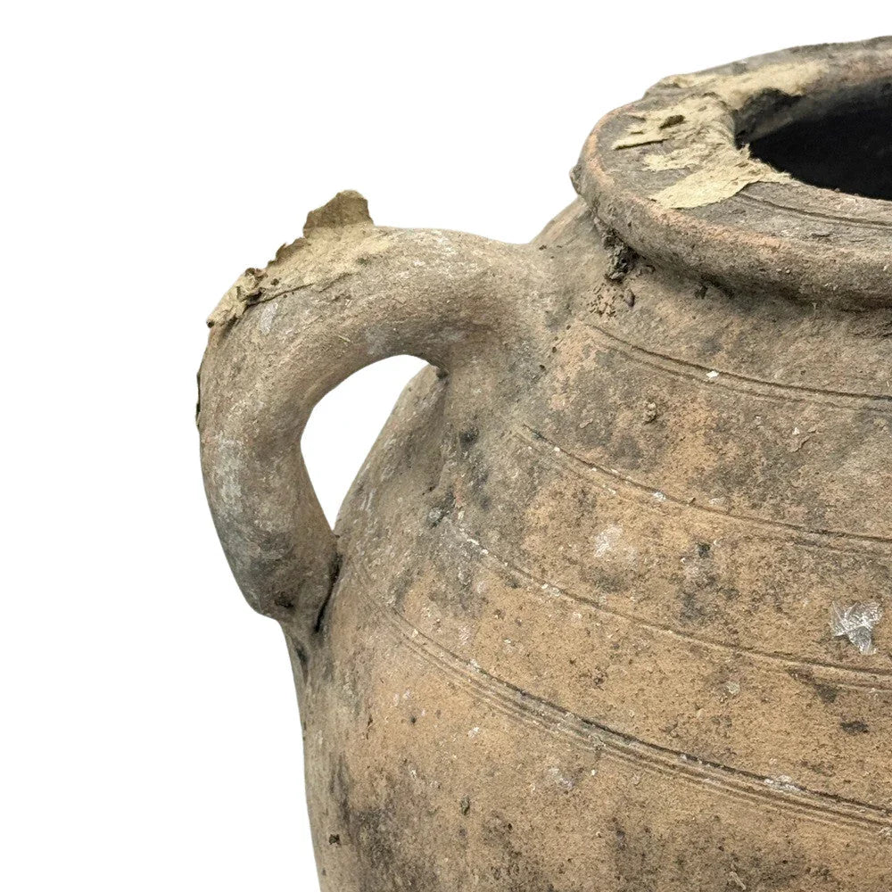 Antique Moroccan Terracotta Coastal Olive Jar - Berbere Imports