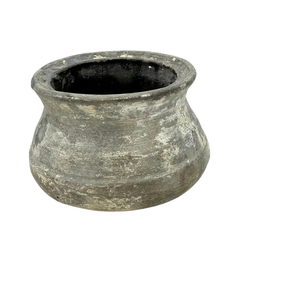 Indian Gray Clay Pot - Berbere Imports