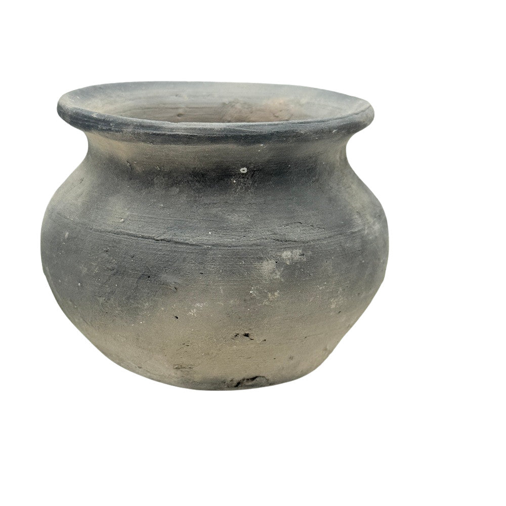 Indian Gray Clay Pot - Berbere Imports