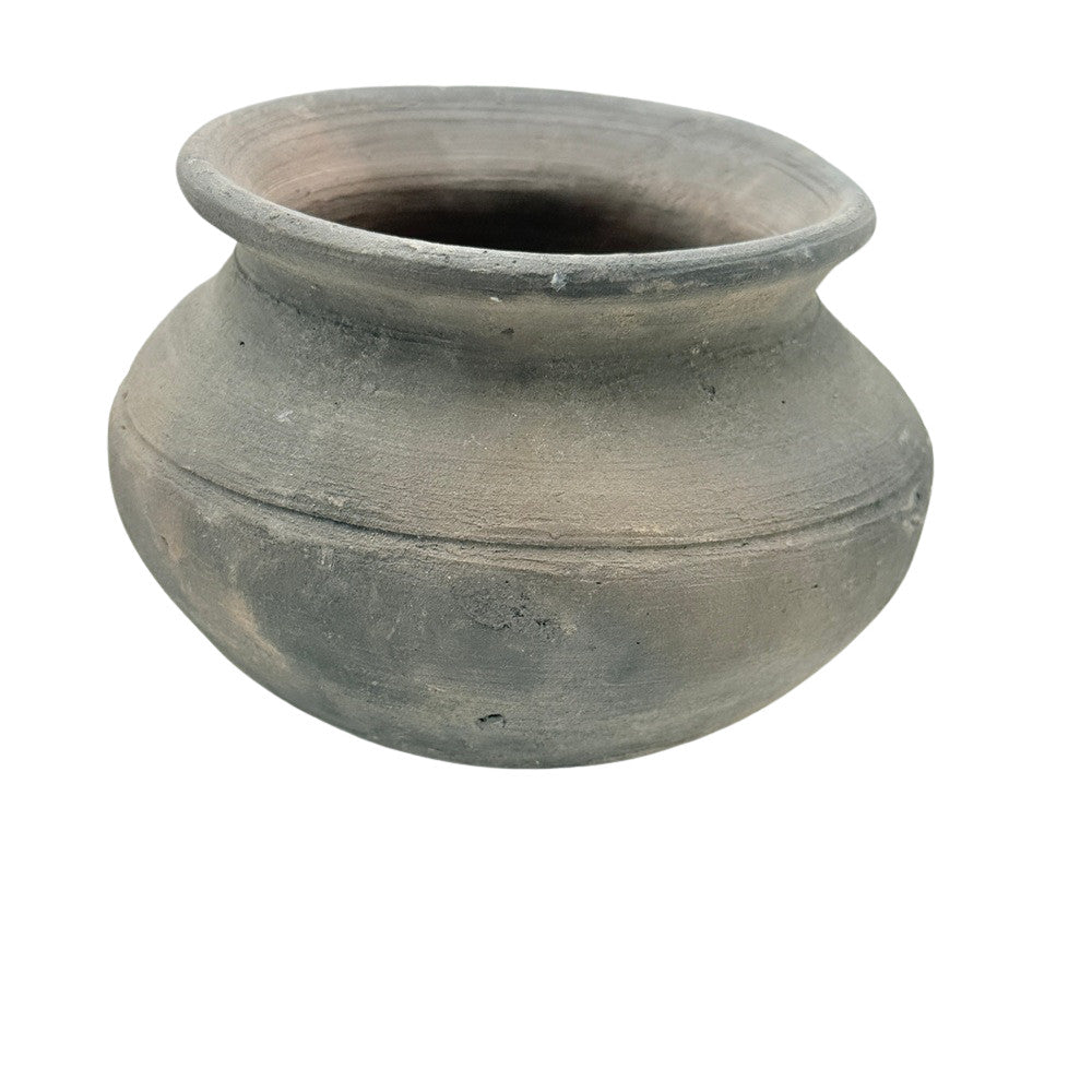 Indian Gray Clay Pot - Berbere Imports