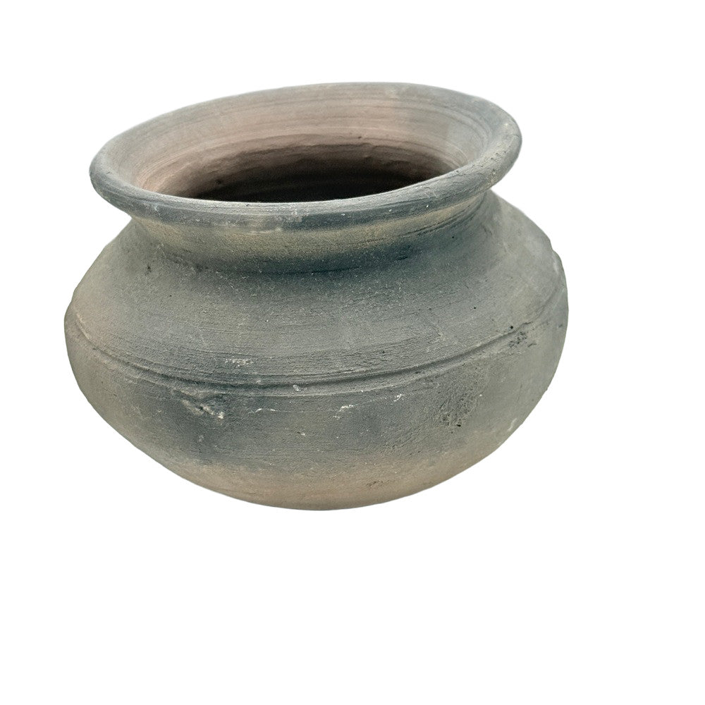 Indian Grey Clay Pot - Berbere Imports