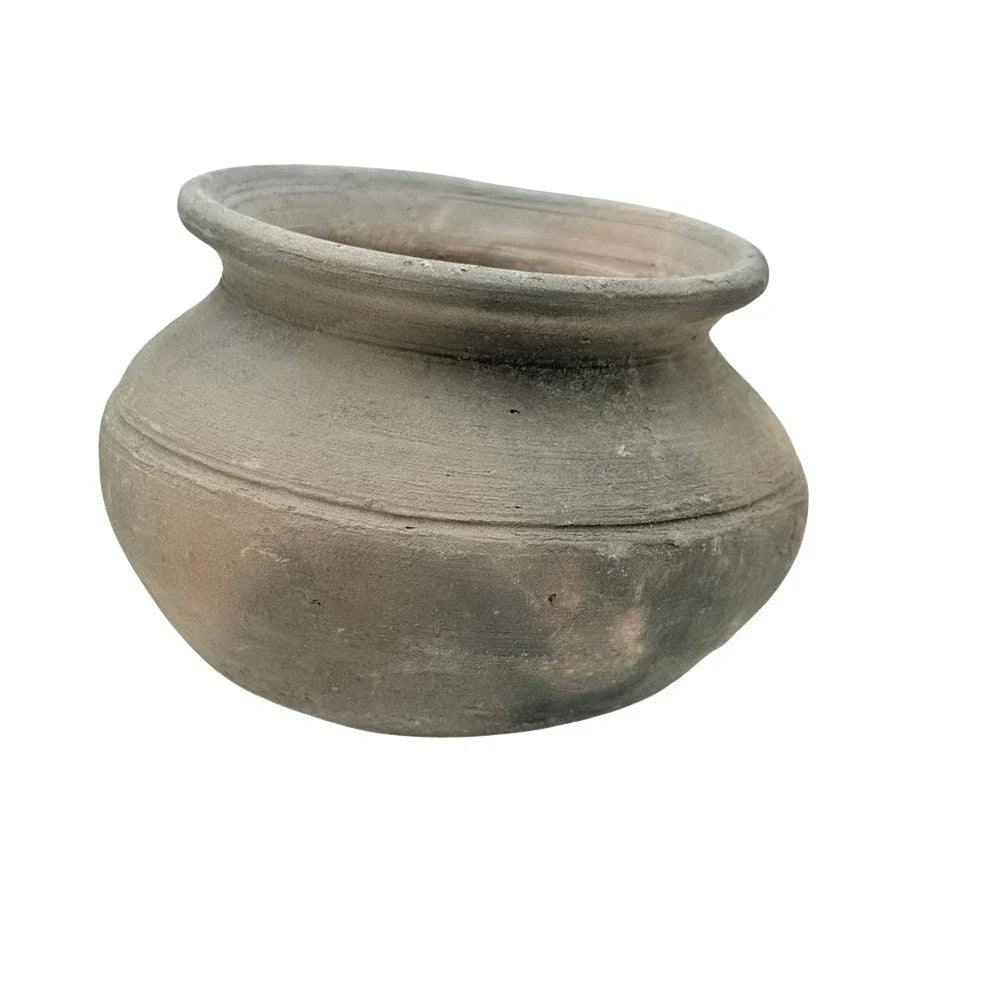Indian Gray Clay Pot - Berbere Imports