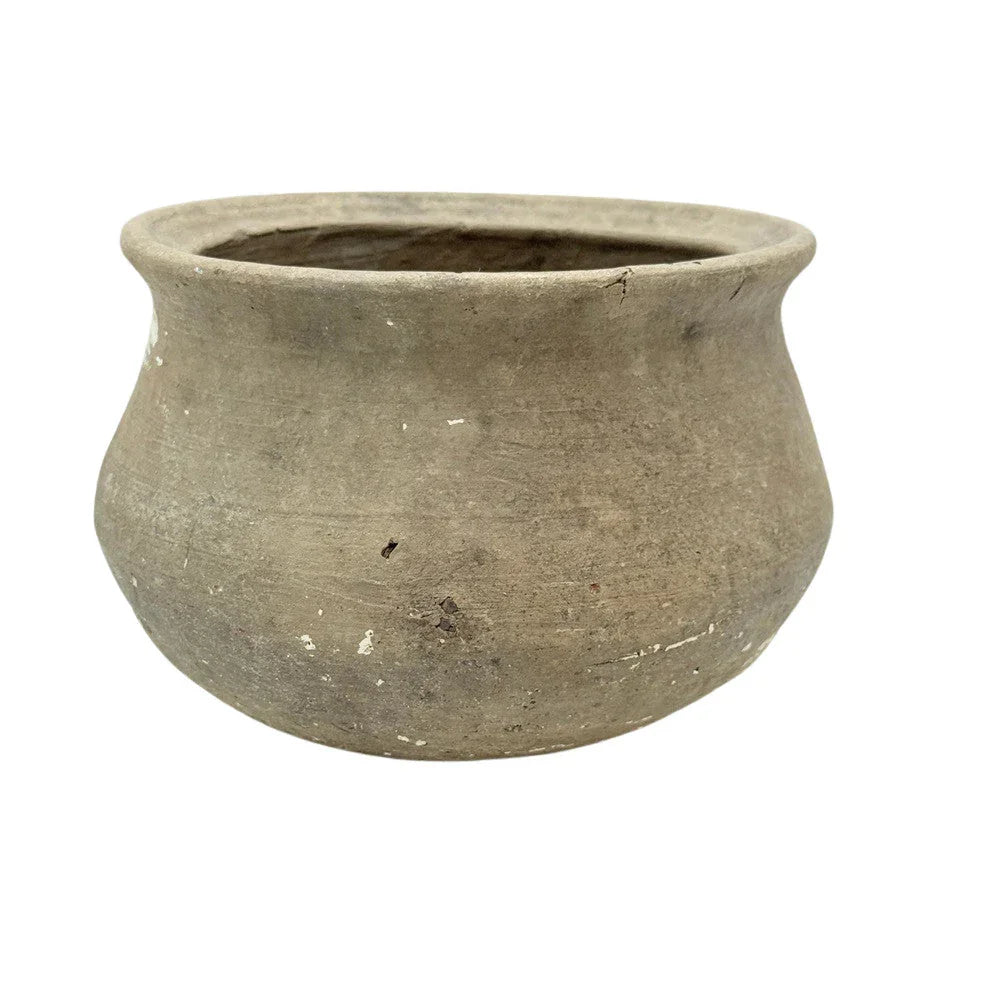 Indian Gray Clay Pot - Berbere Imports