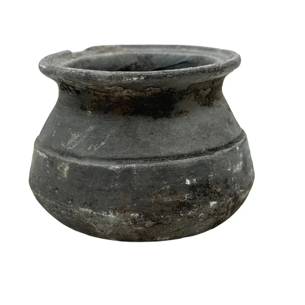 Indian Gray Clay Pot - Berbere Imports