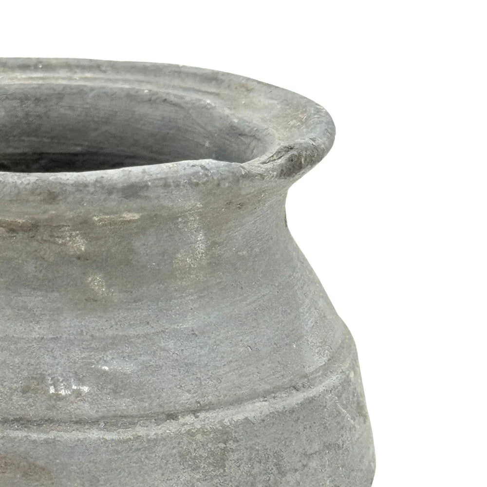Indian Gray Clay Pot - Berbere Imports