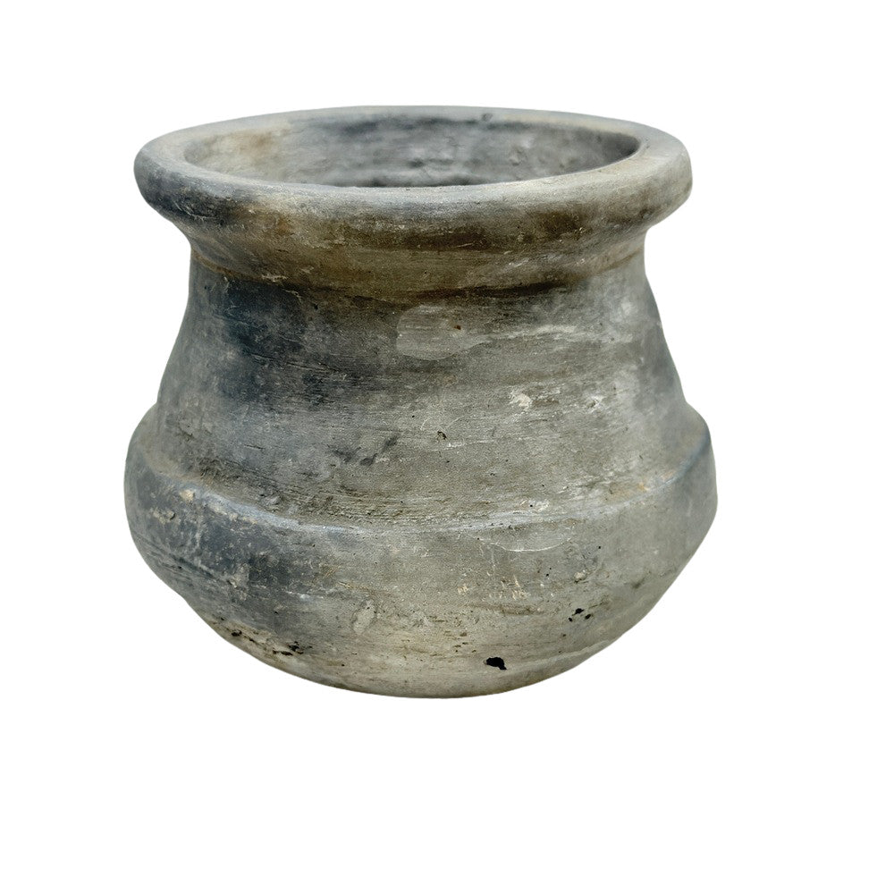 Indian Gray Clay Pot - Berbere Imports