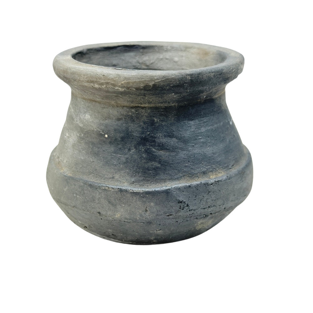 Indian Gray Clay Pot - Berbere Imports
