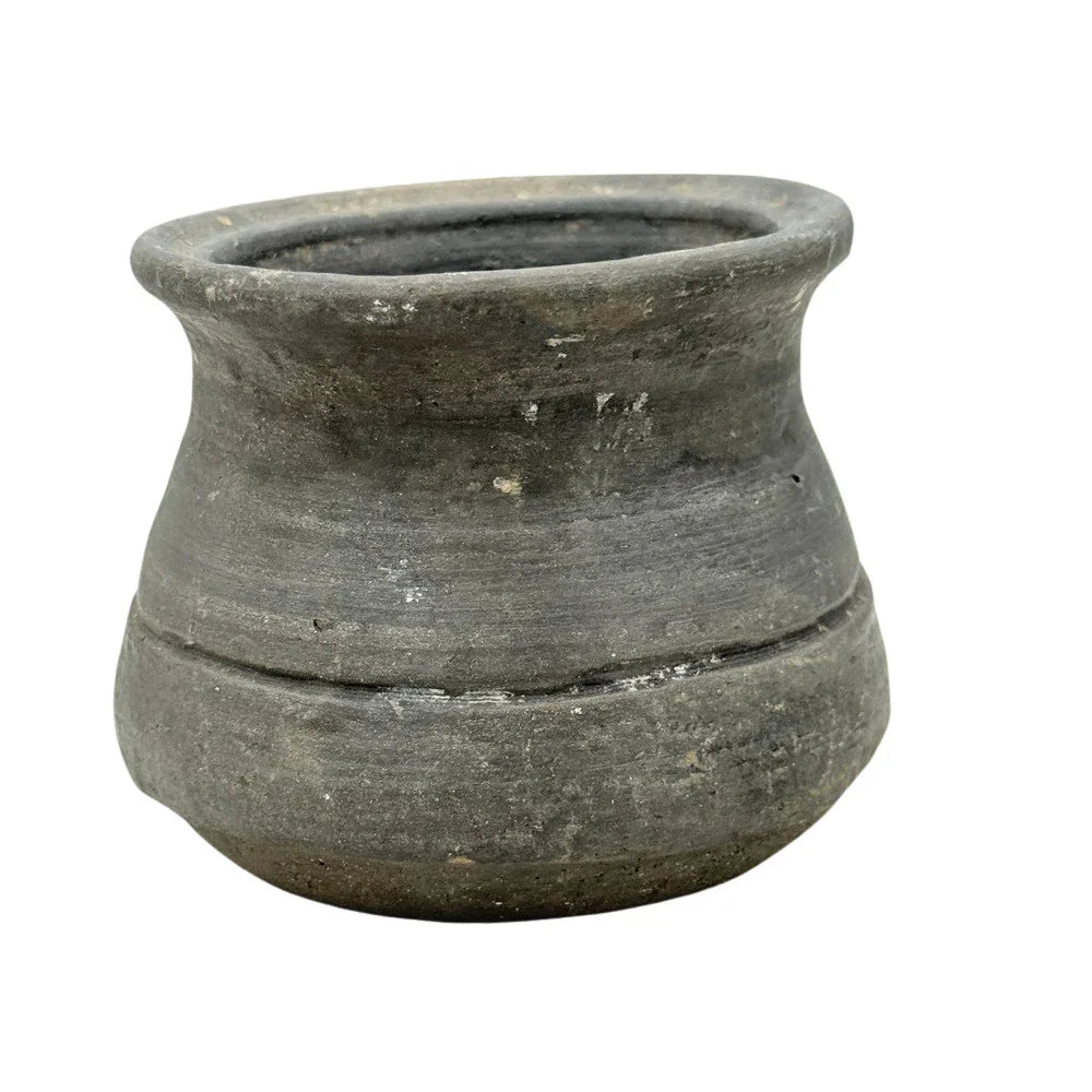 Indian Gray Clay Pot - Berbere Imports