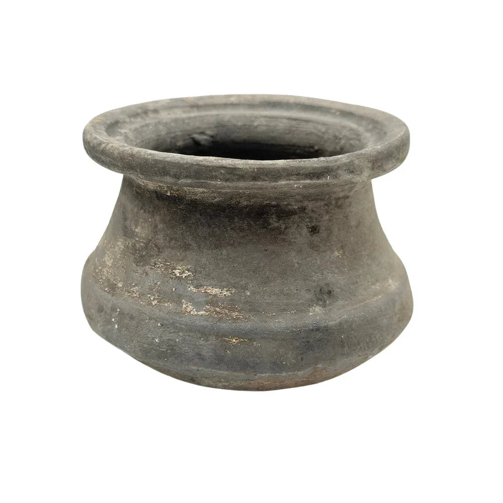 Indian Gray Clay Pot - Berbere Imports