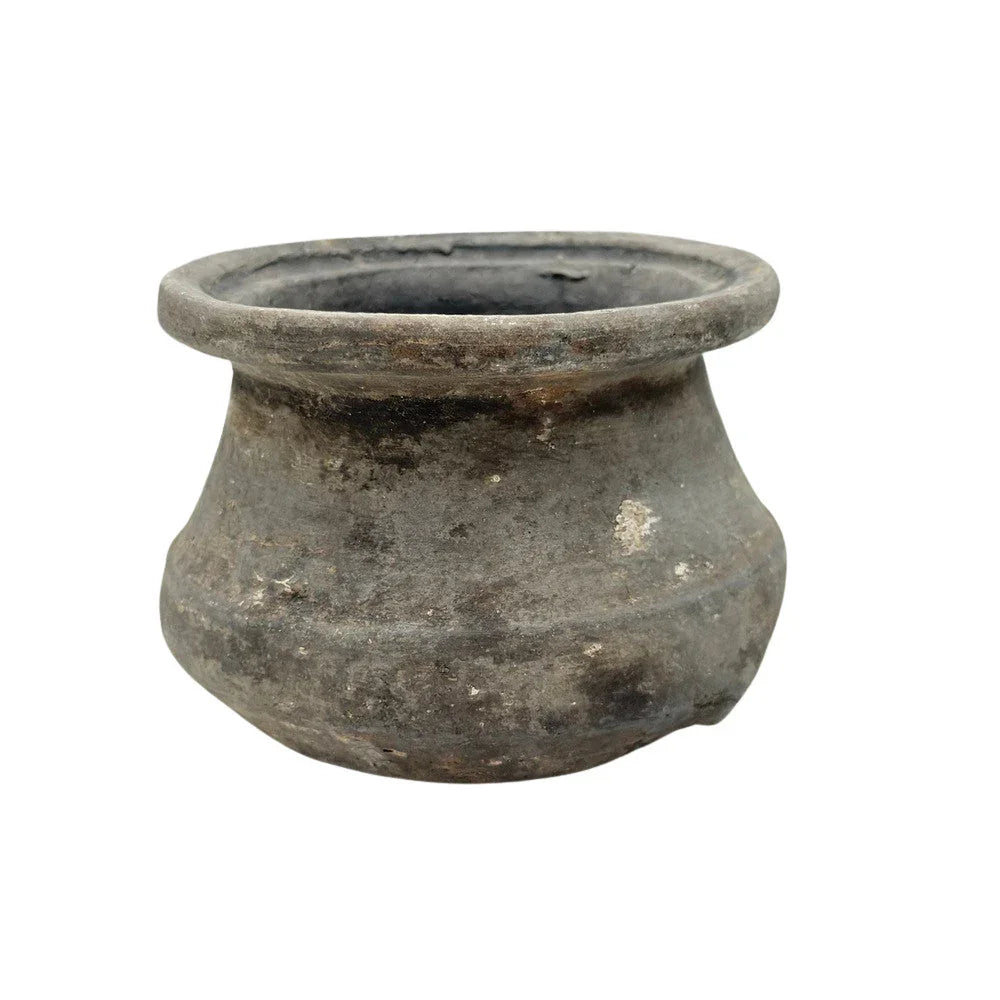 Indian Gray Clay Pot - Berbere Imports