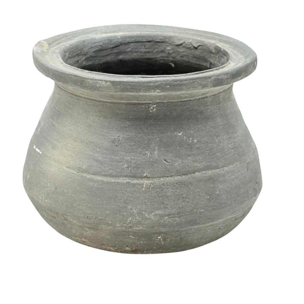 Indian Grey Clay Pot - Berbere Imports