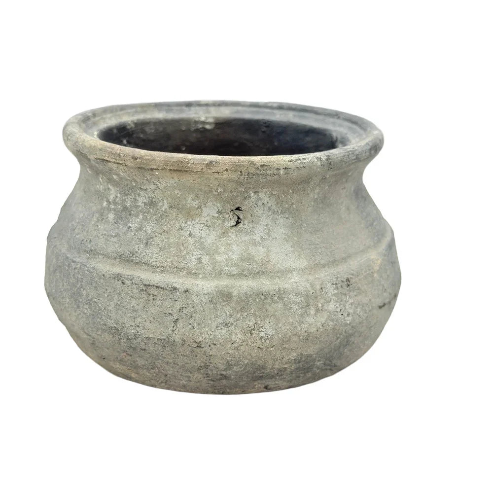 Indian Gray Clay Pot - Berbere Imports