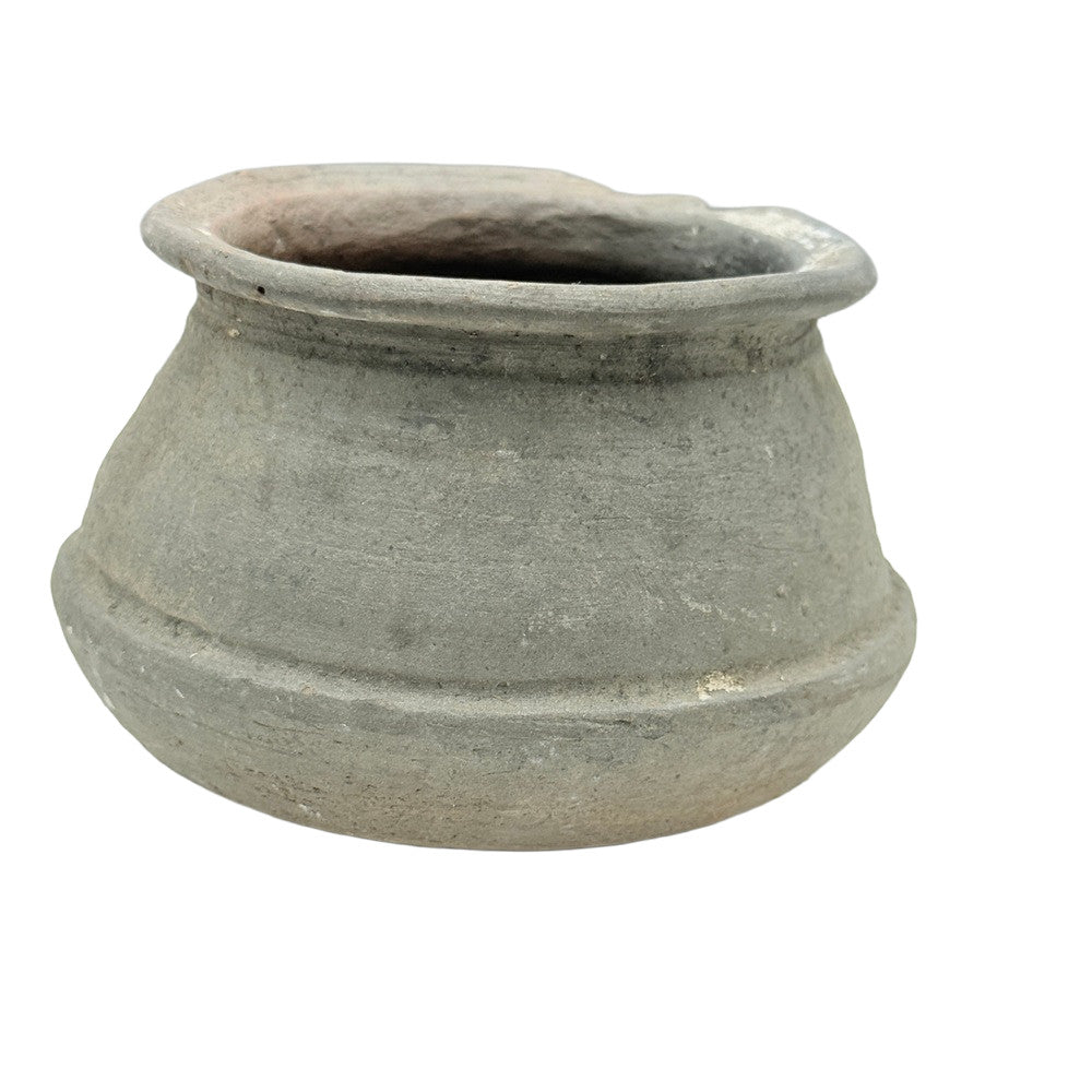 Indian Gray Clay Pot - Berbere Imports