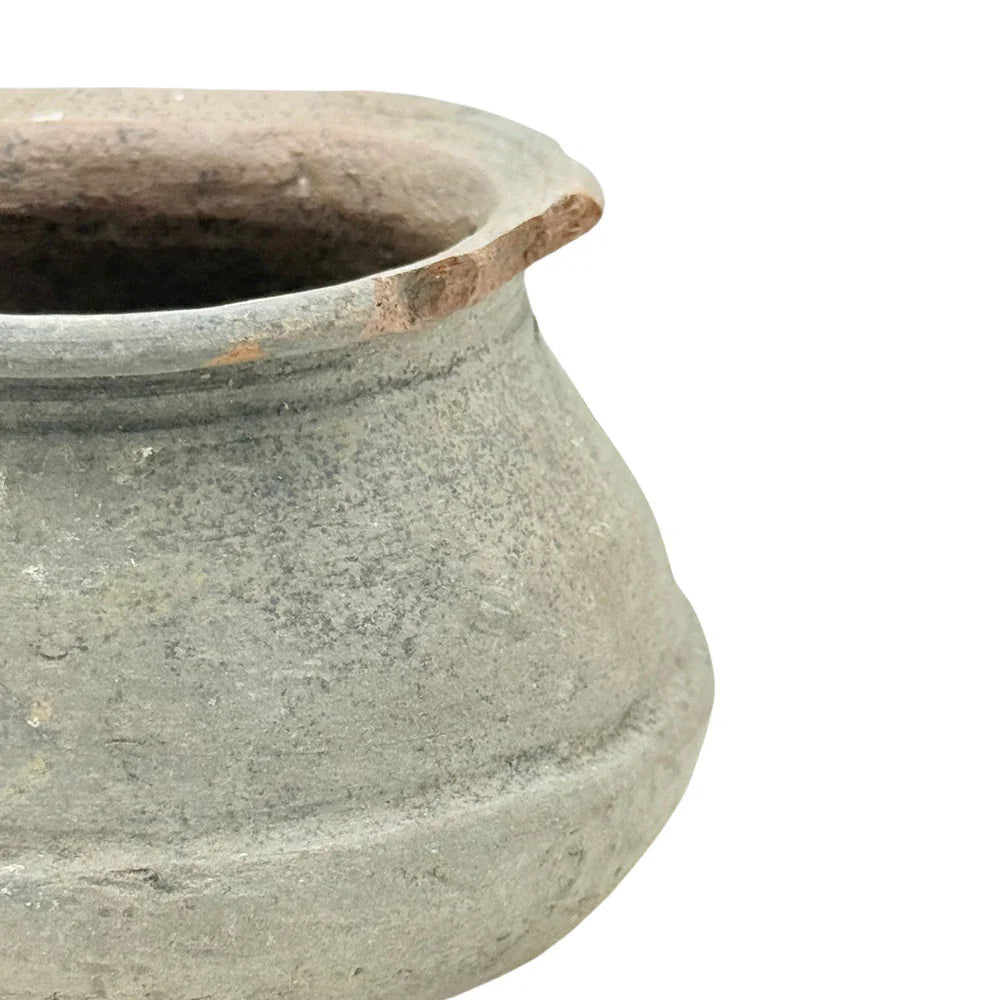 Indian Gray Clay Pot - Berbere Imports