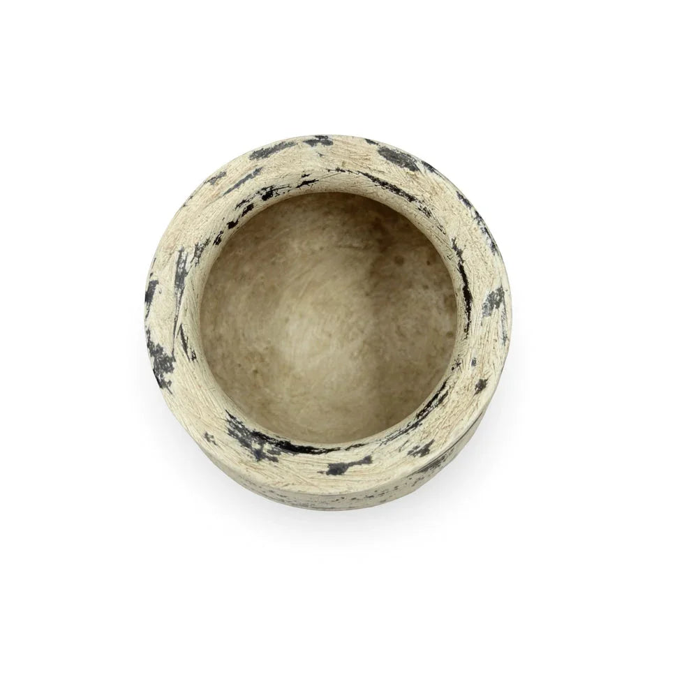 Distressed Indian Clay Vessel - Berbere Imports