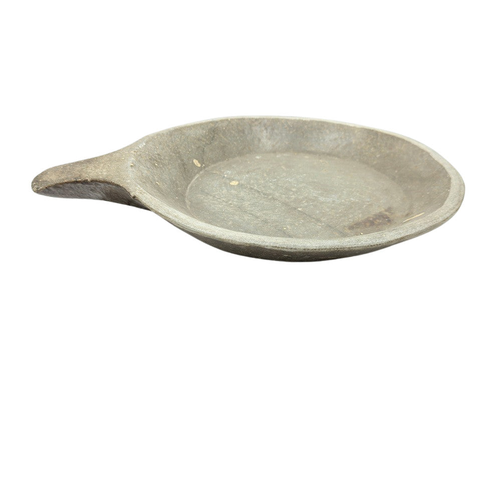 Vintage Stone Plate With Handle - Berbere Imports