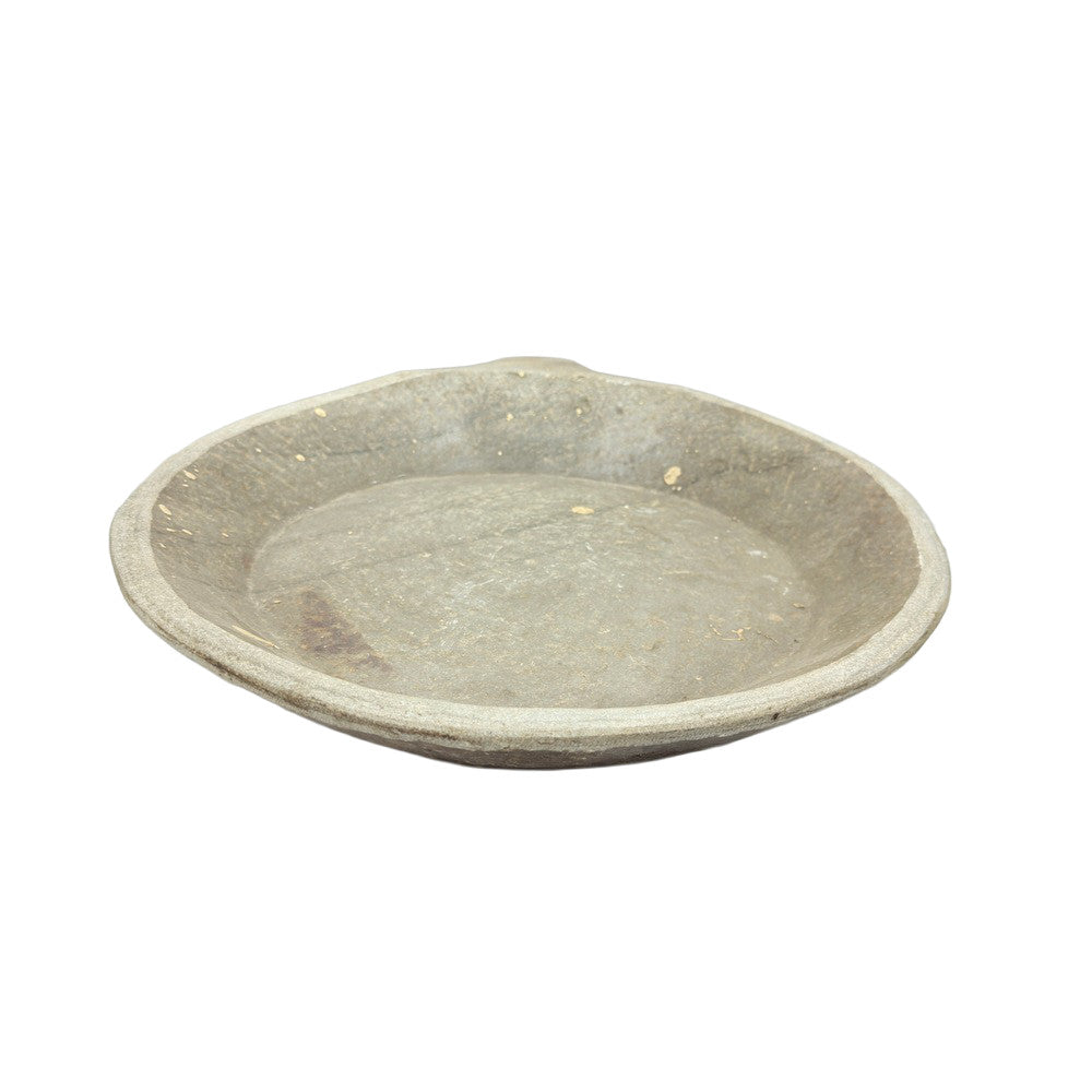Vintage Stone Plate With Handle - Berbere Imports