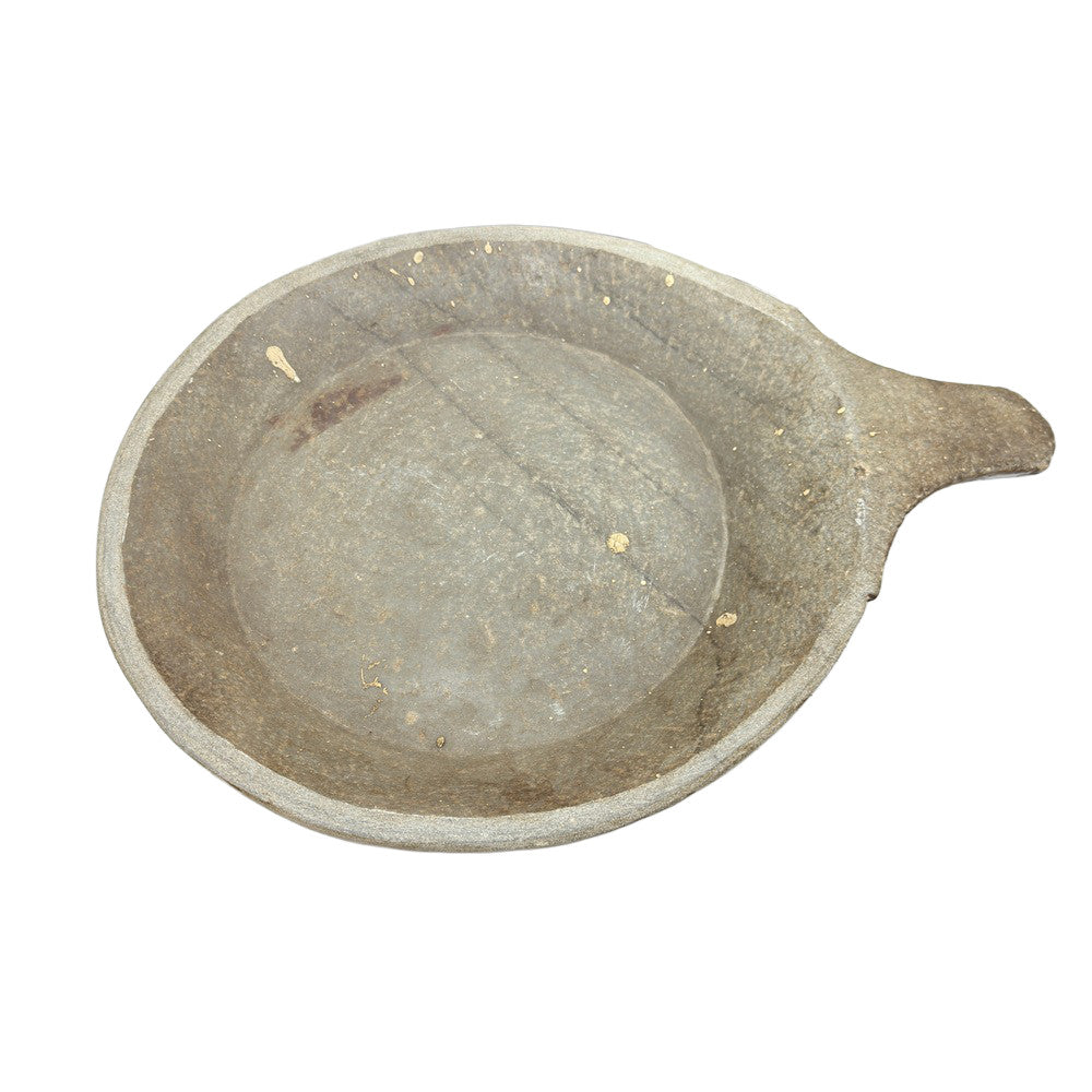 Vintage Stone Plate With Handle - Berbere Imports