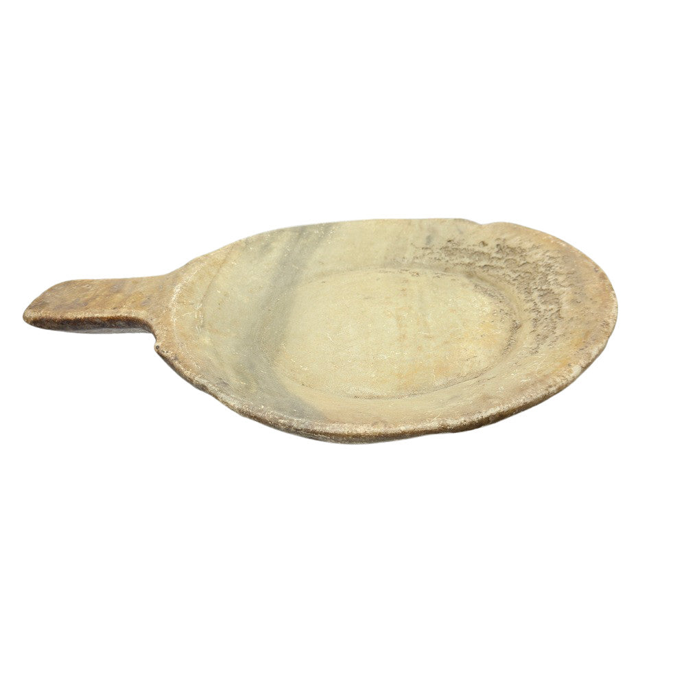 Vintage Stone Plate With Handle - Berbere Imports