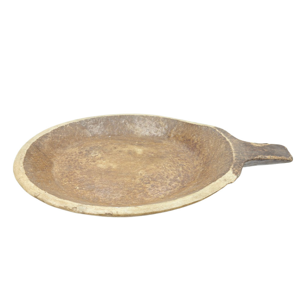Vintage Stone Plate With Handle - Berbere Imports