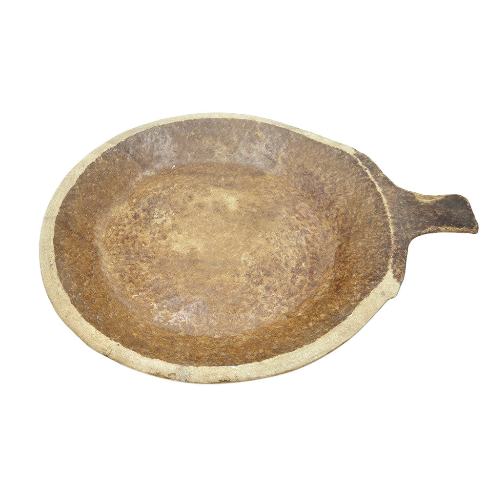 Vintage Stone Plate With Handle - Berbere Imports