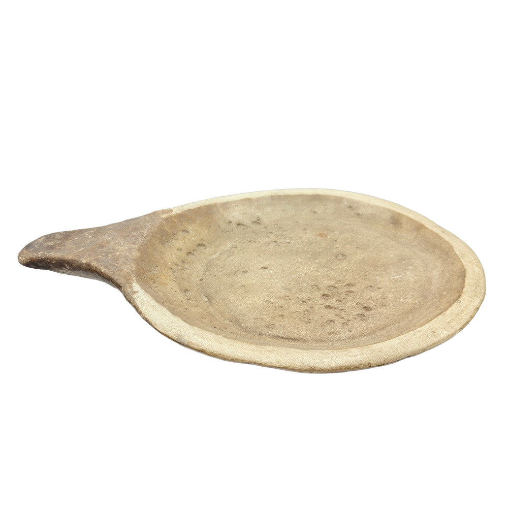 Vintage Stone Plate With Handle - Berbere Imports