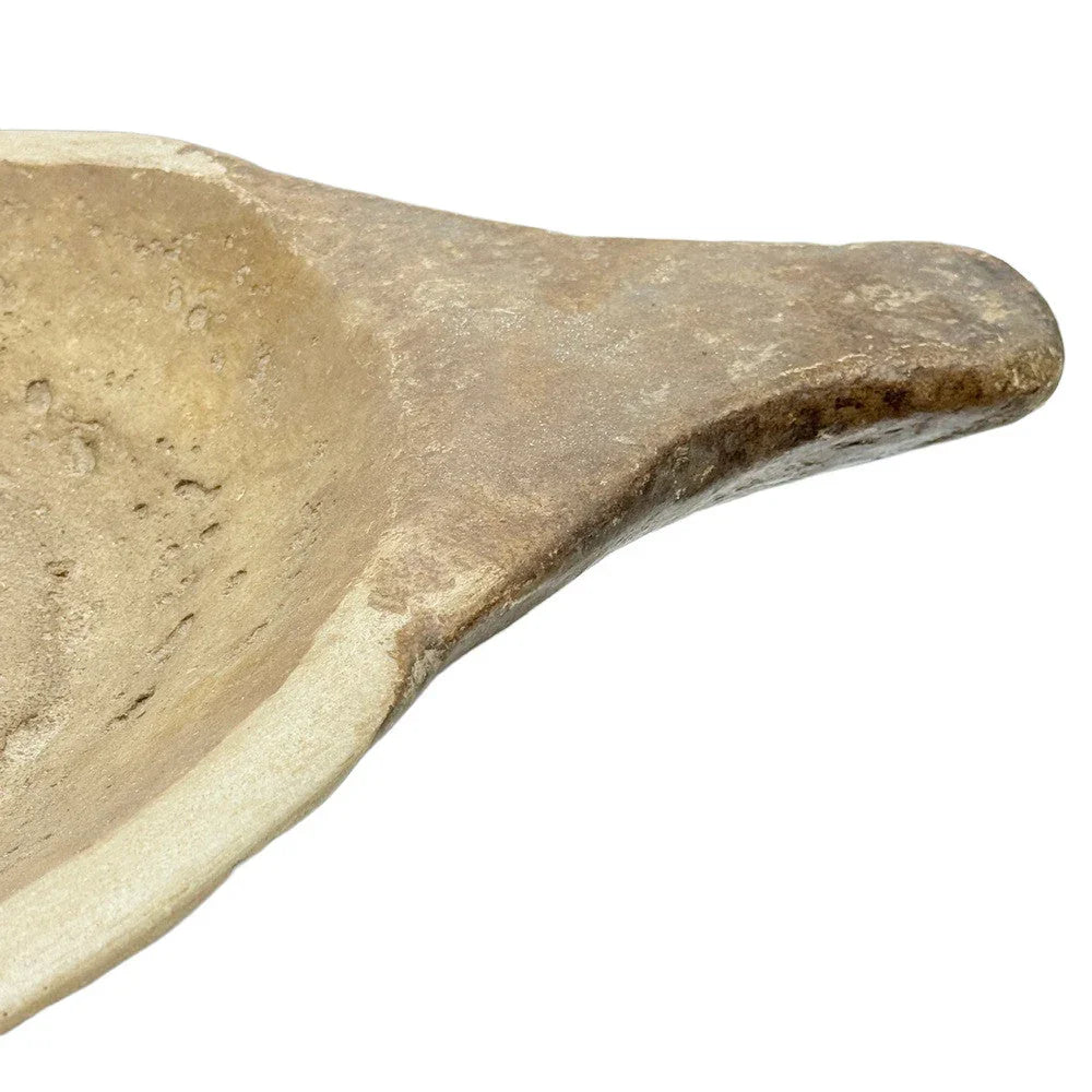 Vintage Stone Plate With Handle - Berbere Imports