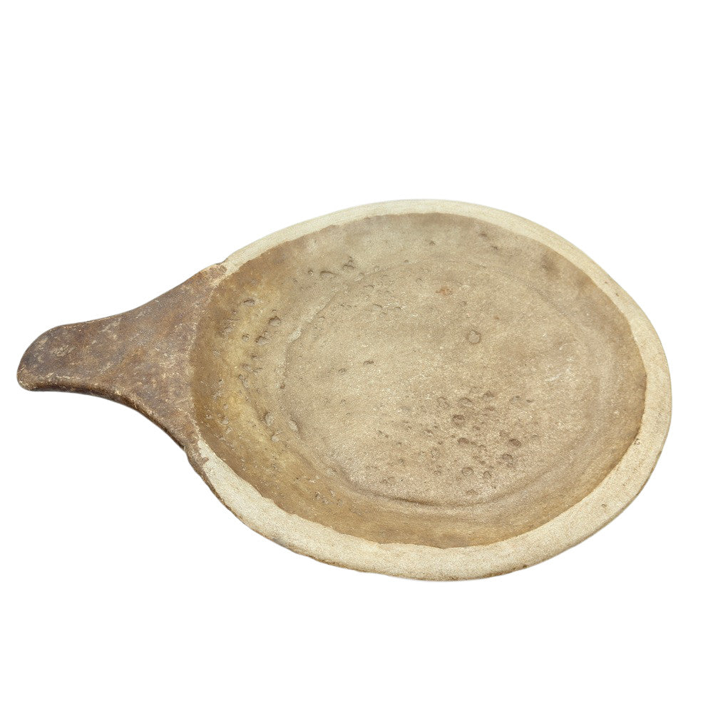 Vintage Stone Plate With Handle - Berbere Imports