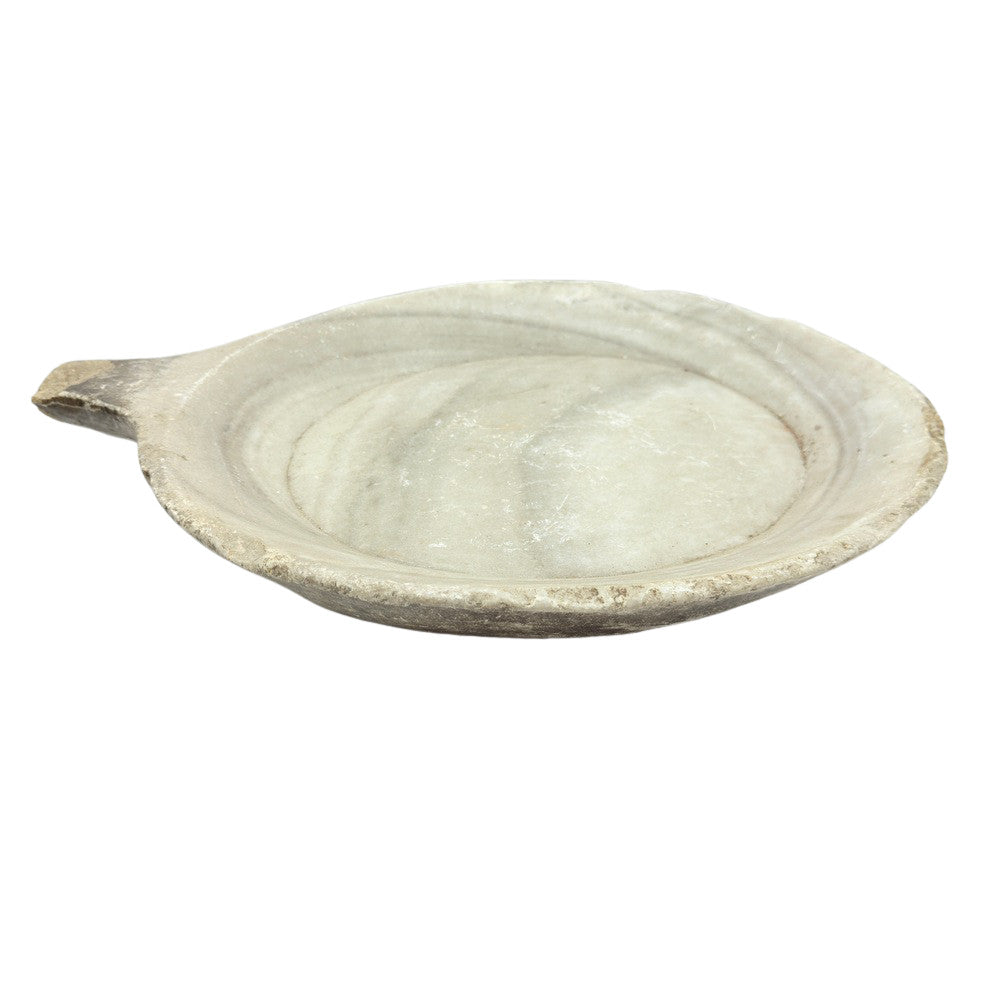 Vintage Stone Plate With Handle - Berbere Imports