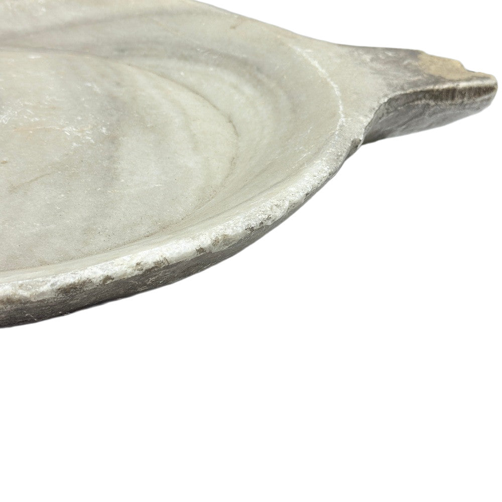Vintage Stone Plate With Handle - Berbere Imports
