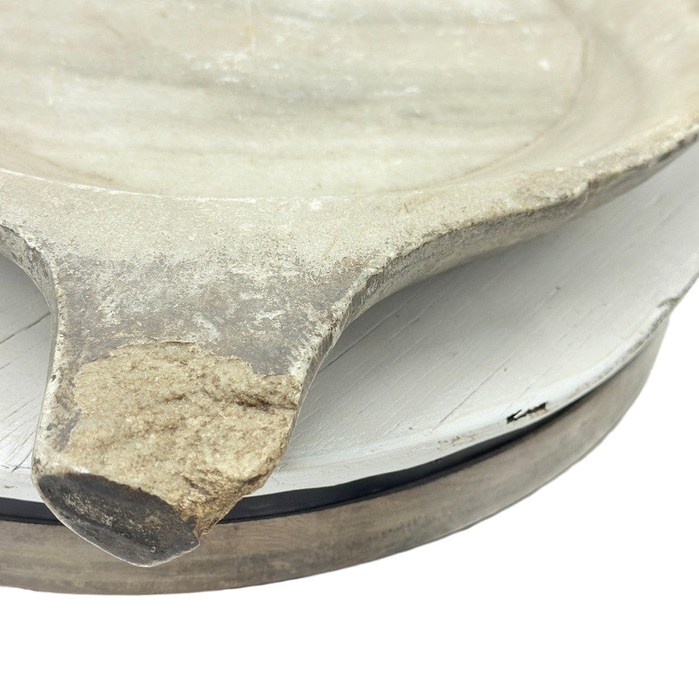 Vintage Stone Plate With Handle - Berbere Imports