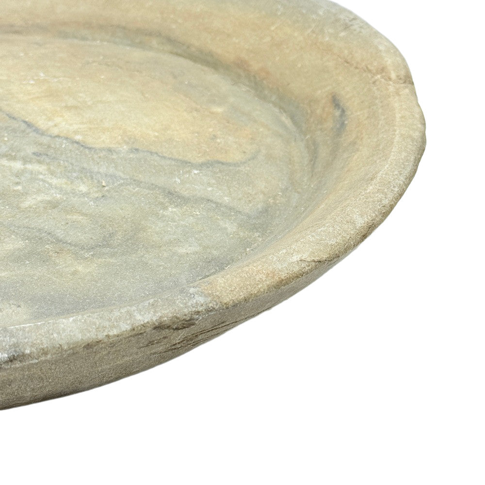 Vintage Stone Plate With Handle - Berbere Imports