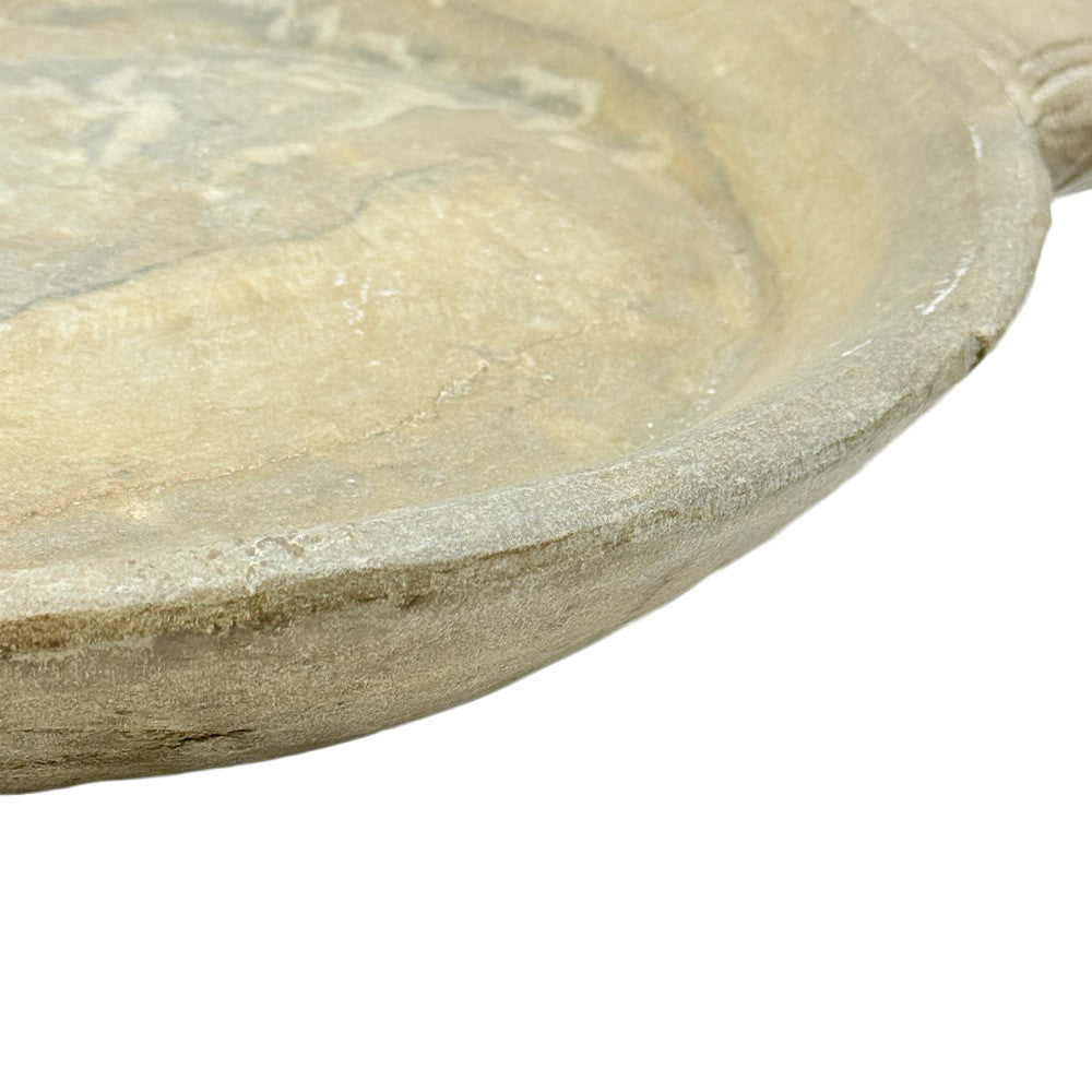 Vintage Stone Plate With Handle - Berbere Imports
