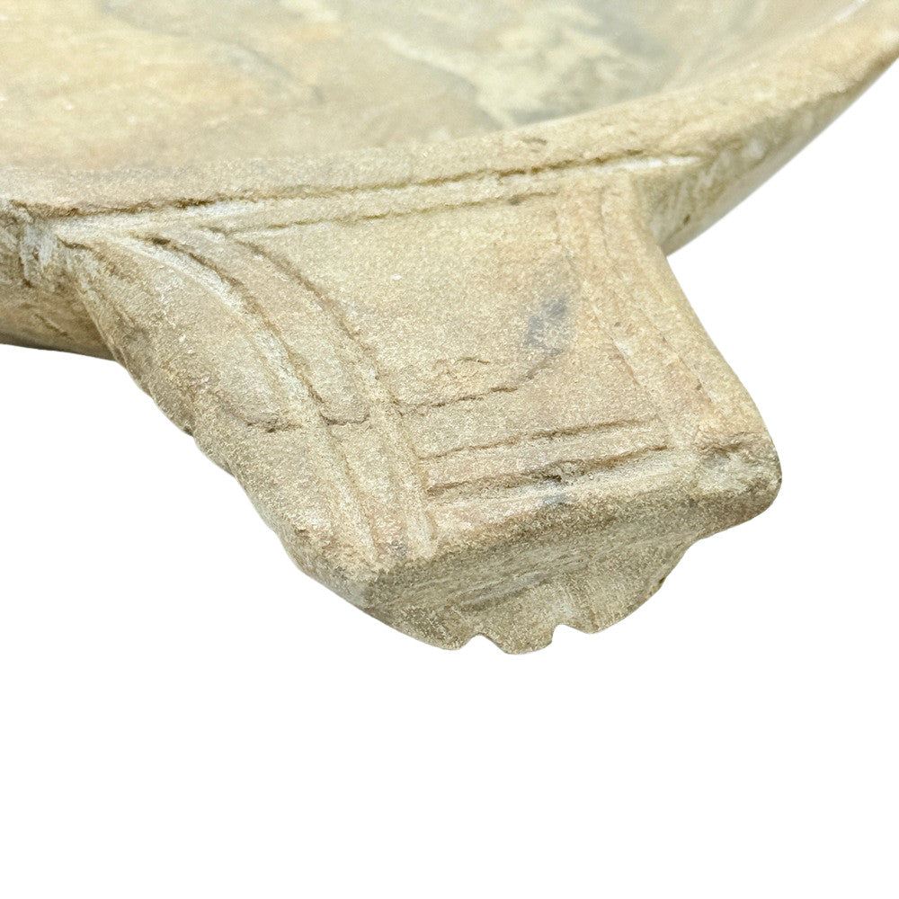 Vintage Stone Plate With Handle - Berbere Imports