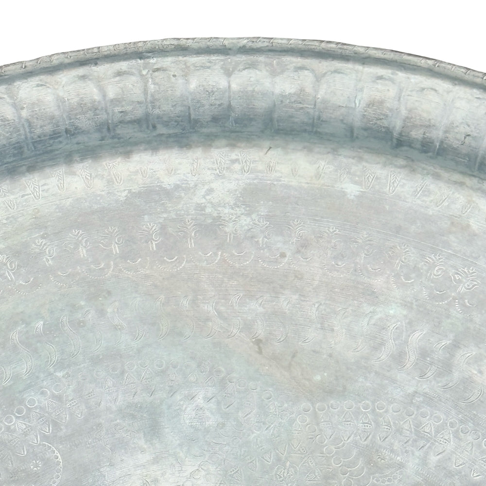 Antique Egyptian Copper Tray - Berbere Imports