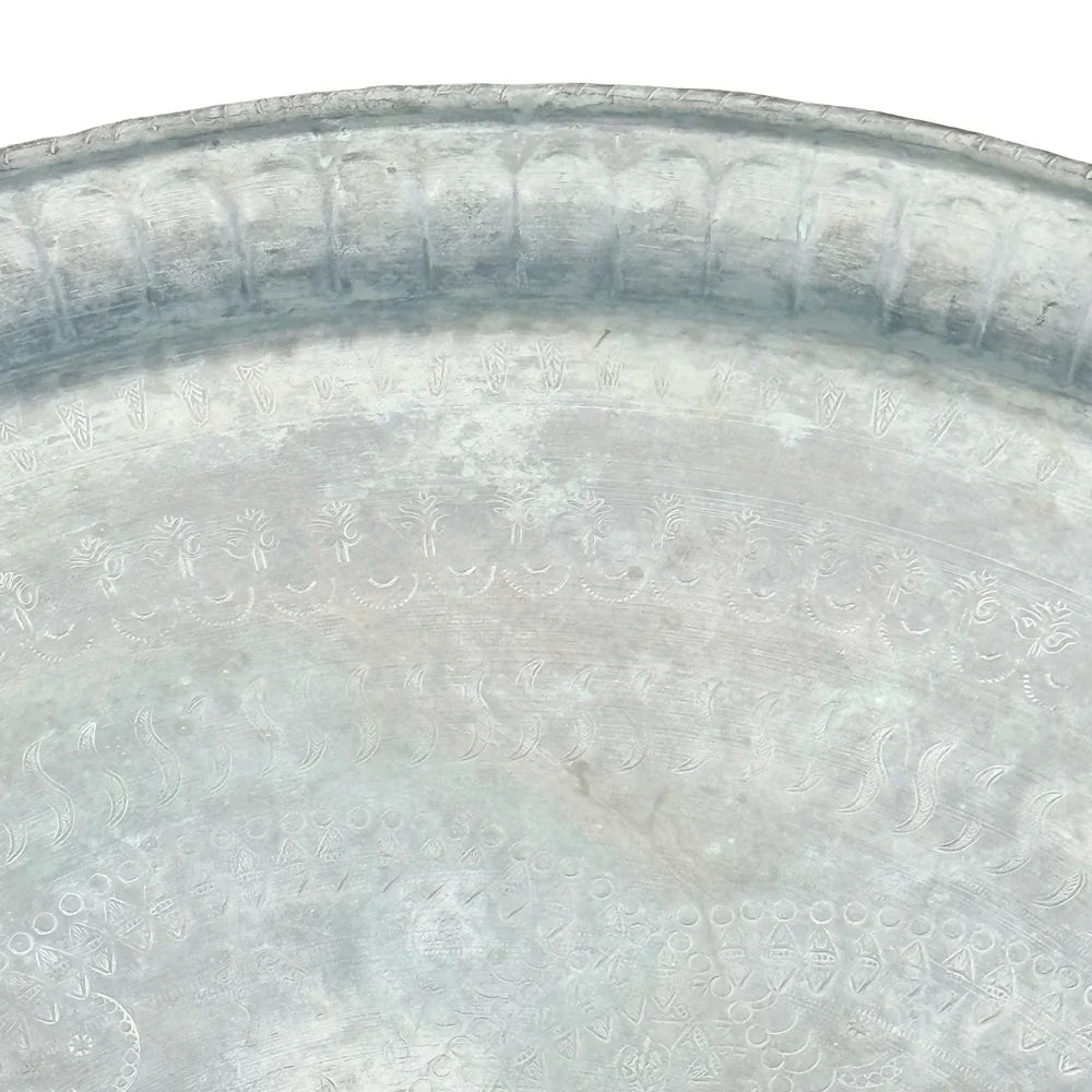 Antique Egyptian Copper Tray - Berbere Imports