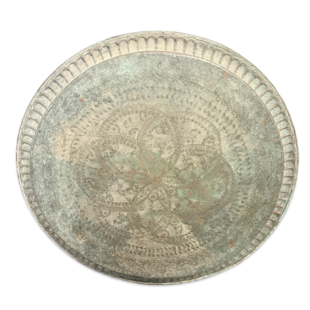 Antique Egyptian Copper Tray - Berbere Imports