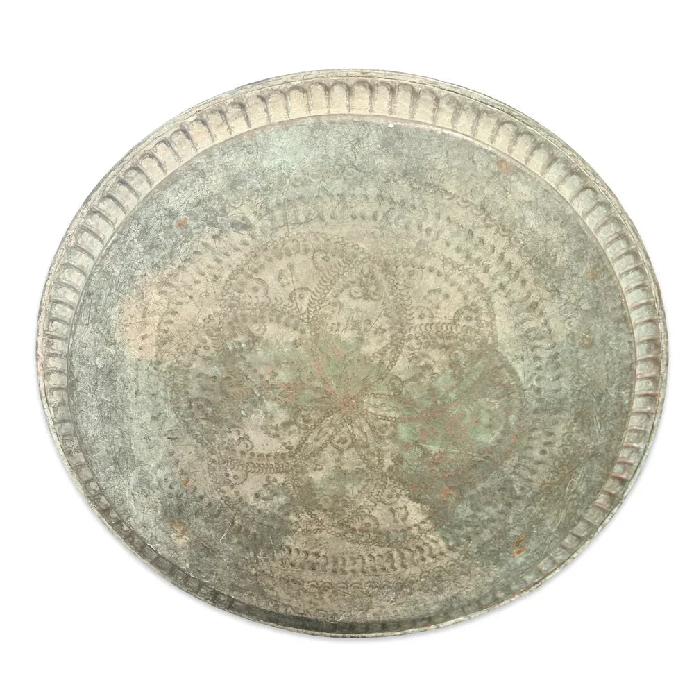 Antique Egyptian Copper Tray - Berbere Imports