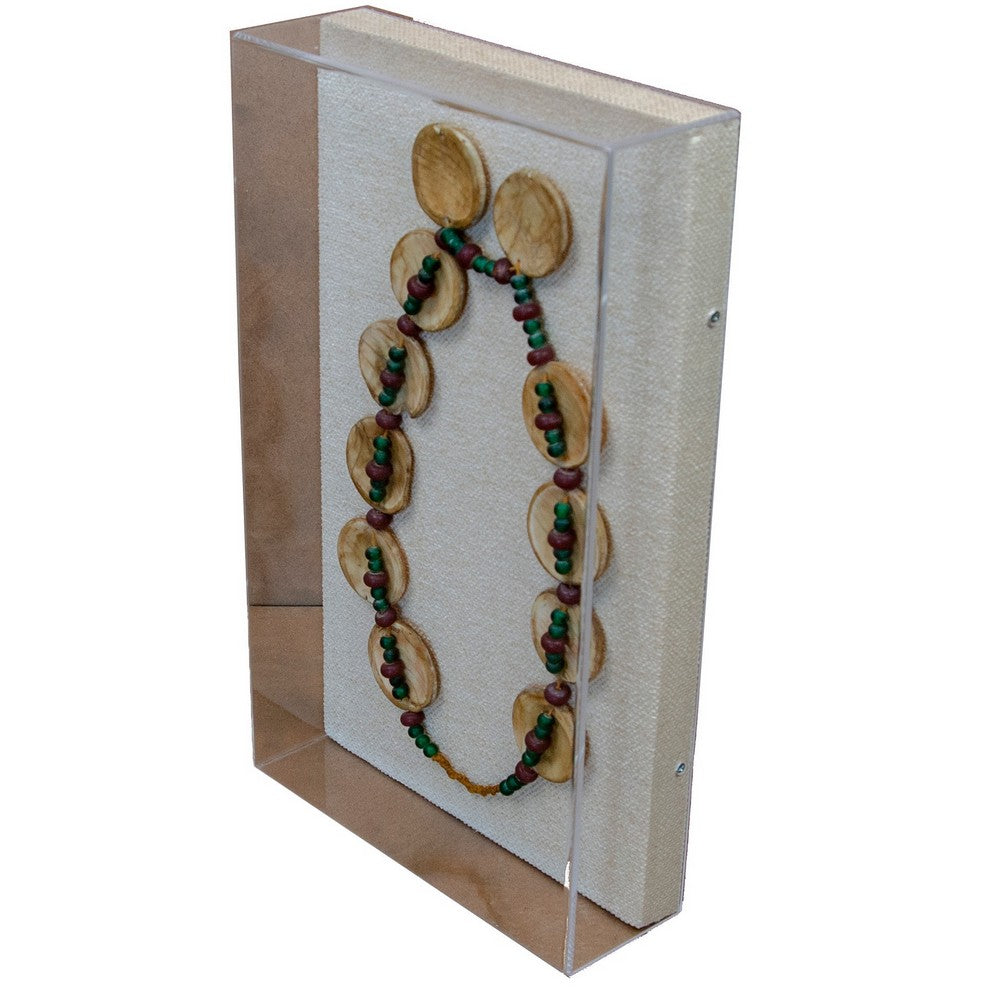 African Necklace In Custom Lucite Box - Berbere Imports
