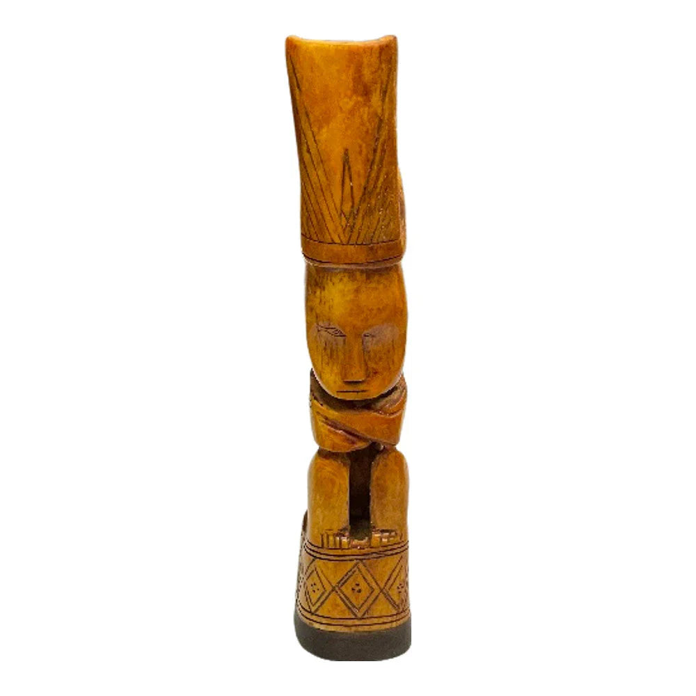 Indonesian Carved Bone Villager - Berbere Imports