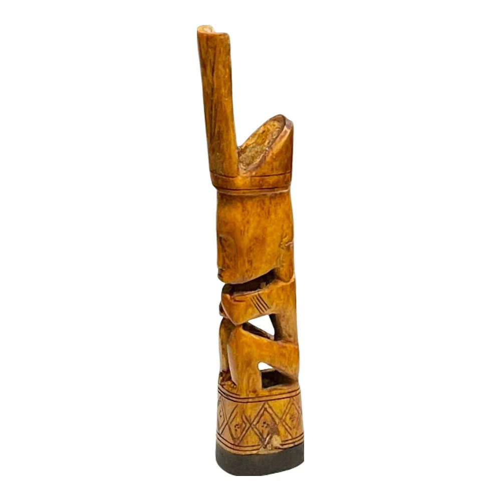 Indonesian Carved Bone Villager - Berbere Imports
