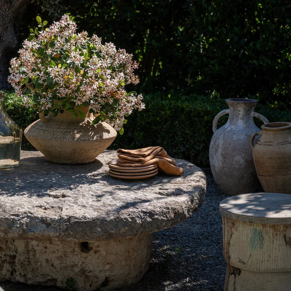 Antique Limestone Coffee Table - Berbere Imports
