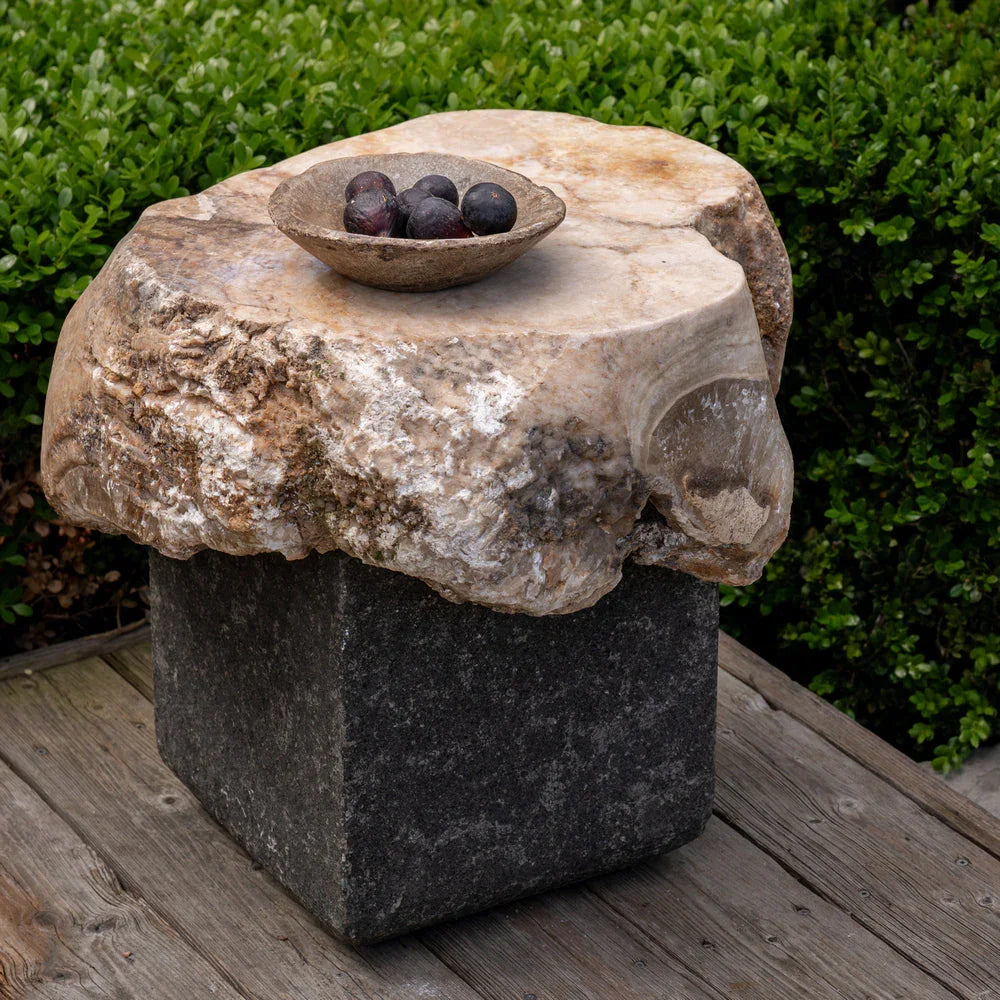 Onyx Mixed Media Side Table - Berbere Imports