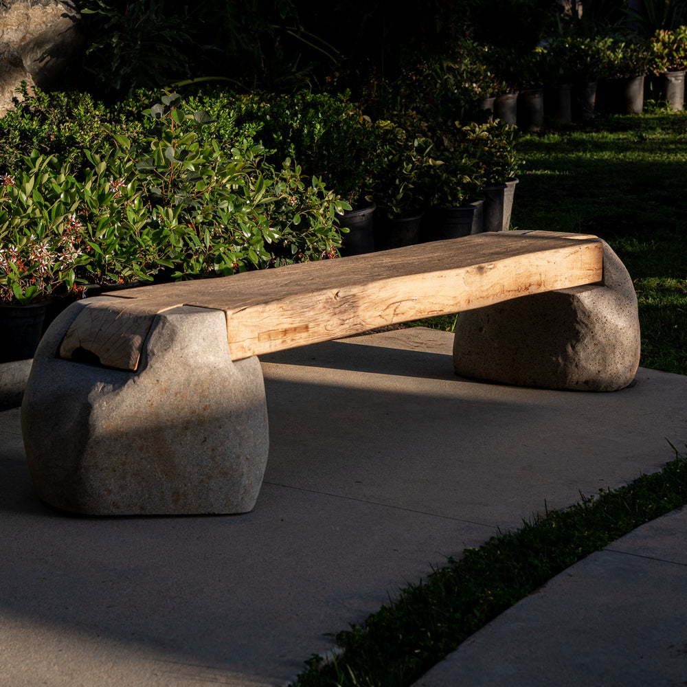 River Rock Bench - Berbere Imports