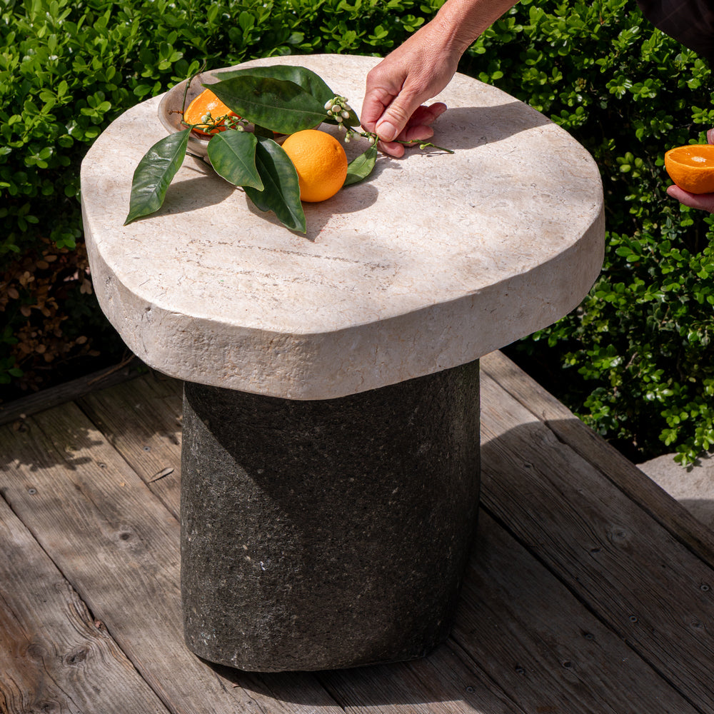 Stone Side Table - Berbere Imports